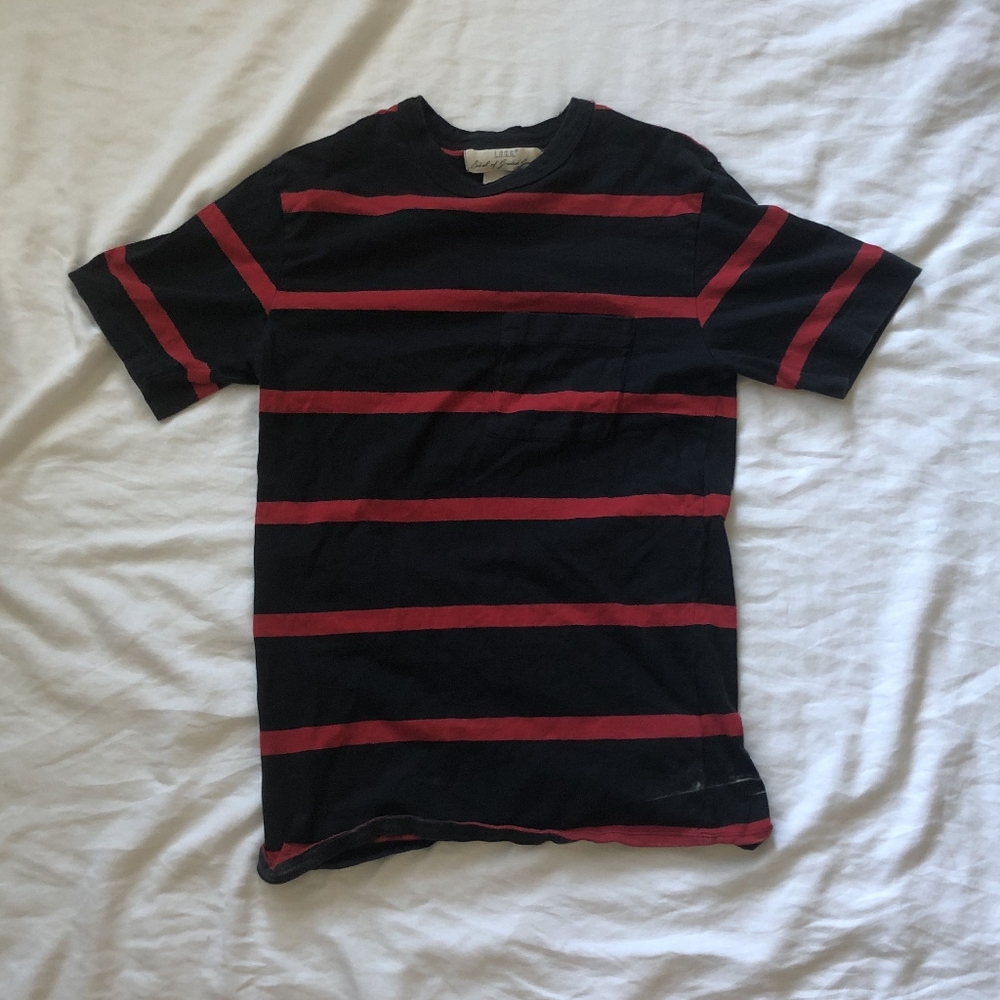 Retro Striped Shirt with Pocket